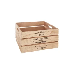 Caixa em madeira FACTORY natural 25x15x12cm