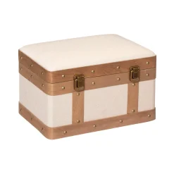 Caixa NORAH em mdf e linho 24x38,5cm
