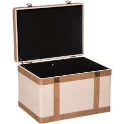 Caixa NORAH em mdf e linho 24x38,5cm