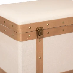 Caixa NORAH em mdf e linho 24x38,5cm