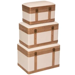 Caixa NORAH em mdf e linho 24x38,5cm