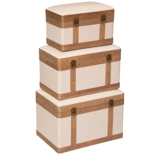Caixa NORAH em mdf e linho 24x38,5cm