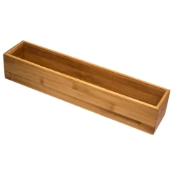 Caixa organizadora em bambu 8x38cm