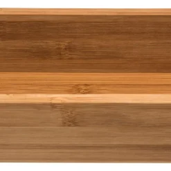 Caixa organizadora em bambu 8x38cm