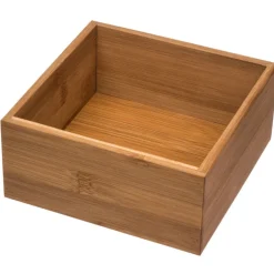 Caixa organizadora em bambu 7x15x15cm