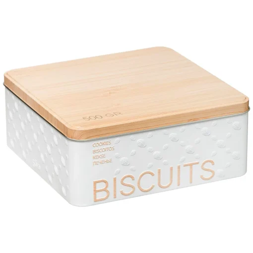 Caixa para biscoitos em metal 500g