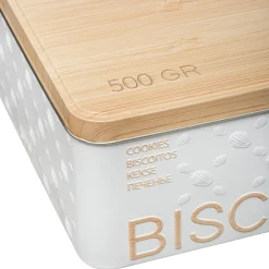 Caixa para biscoitos em metal 500g