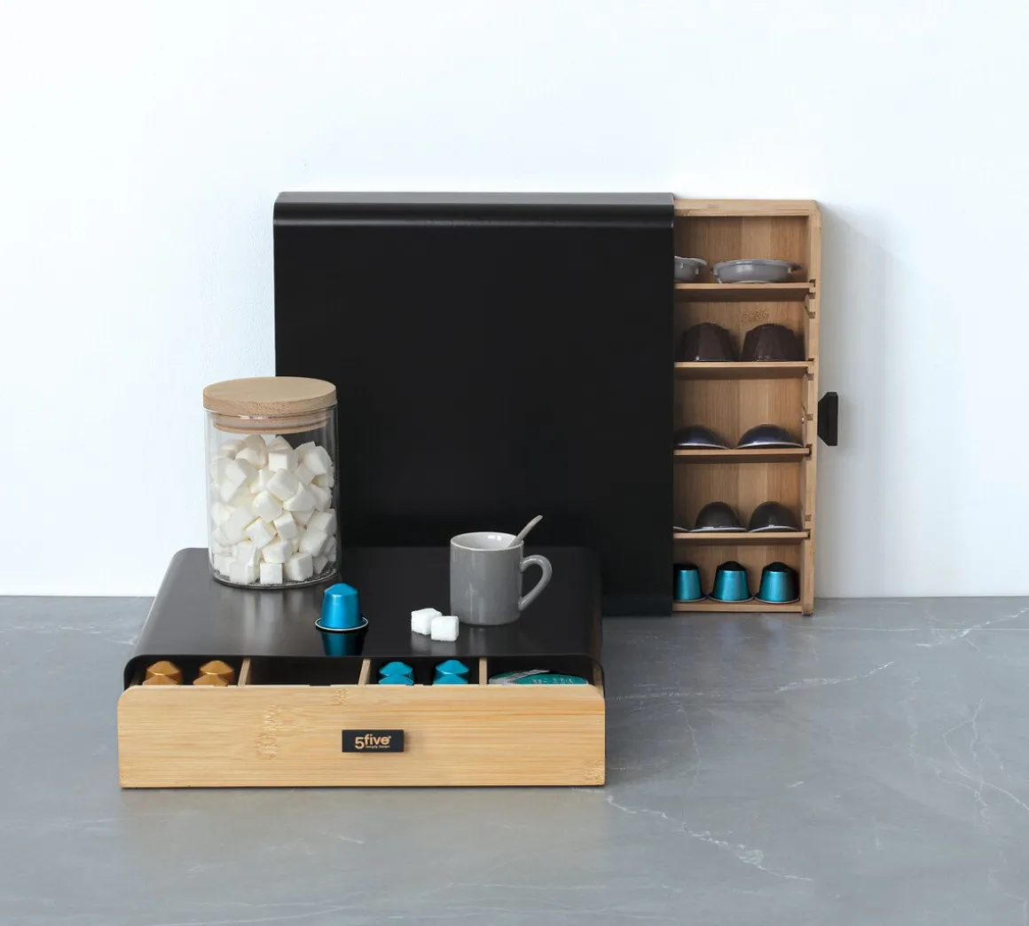 Caixa para cápsulas com gaveta