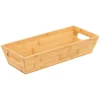 Caixa para pão castanho em bambu 33cm