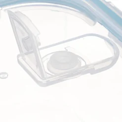 Caixa quadrada de vidro com tampa 0,8l