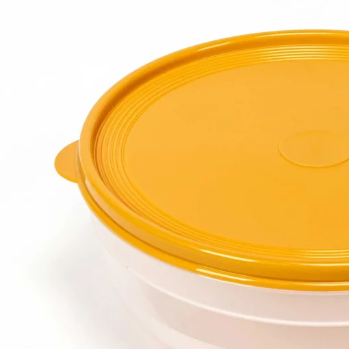 Caixa redonda com tampa amarela 2,8l