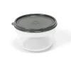 Caixa redonda com tampa cinza 1,4l