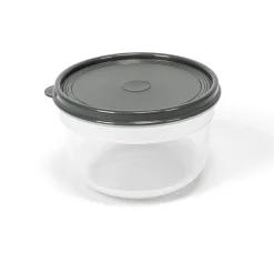 Caixa redonda com tampa cinza 1,4l