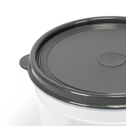 Caixa redonda com tampa cinza 1,4l