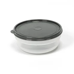 Caixa redonda com tampa cinza 1,3l