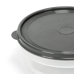 Caixa redonda com tampa cinza 1,3l