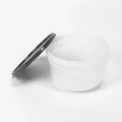 Caixa redonda com tampa cinza 2,4l
