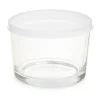 Caixa redonda com tampa em vidro 200ml