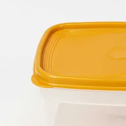 Caixa retangular com tampa amarela 1,7l