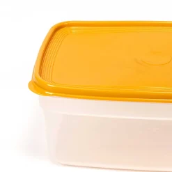 Caixa retangular com tampa amarela 4,5l