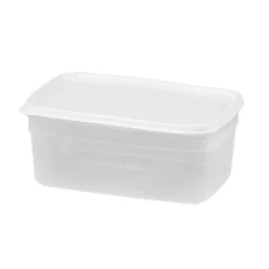 Caixa retangular com tampa branca 1,7l
