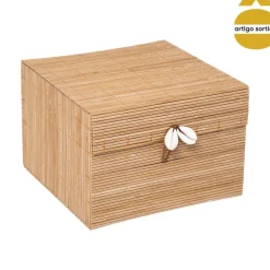 Caixa tropiques em bambu 12x19x17cm