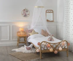 Cama MONTESSORI de rattan