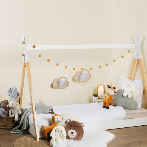 Cama montessori TIPI branca