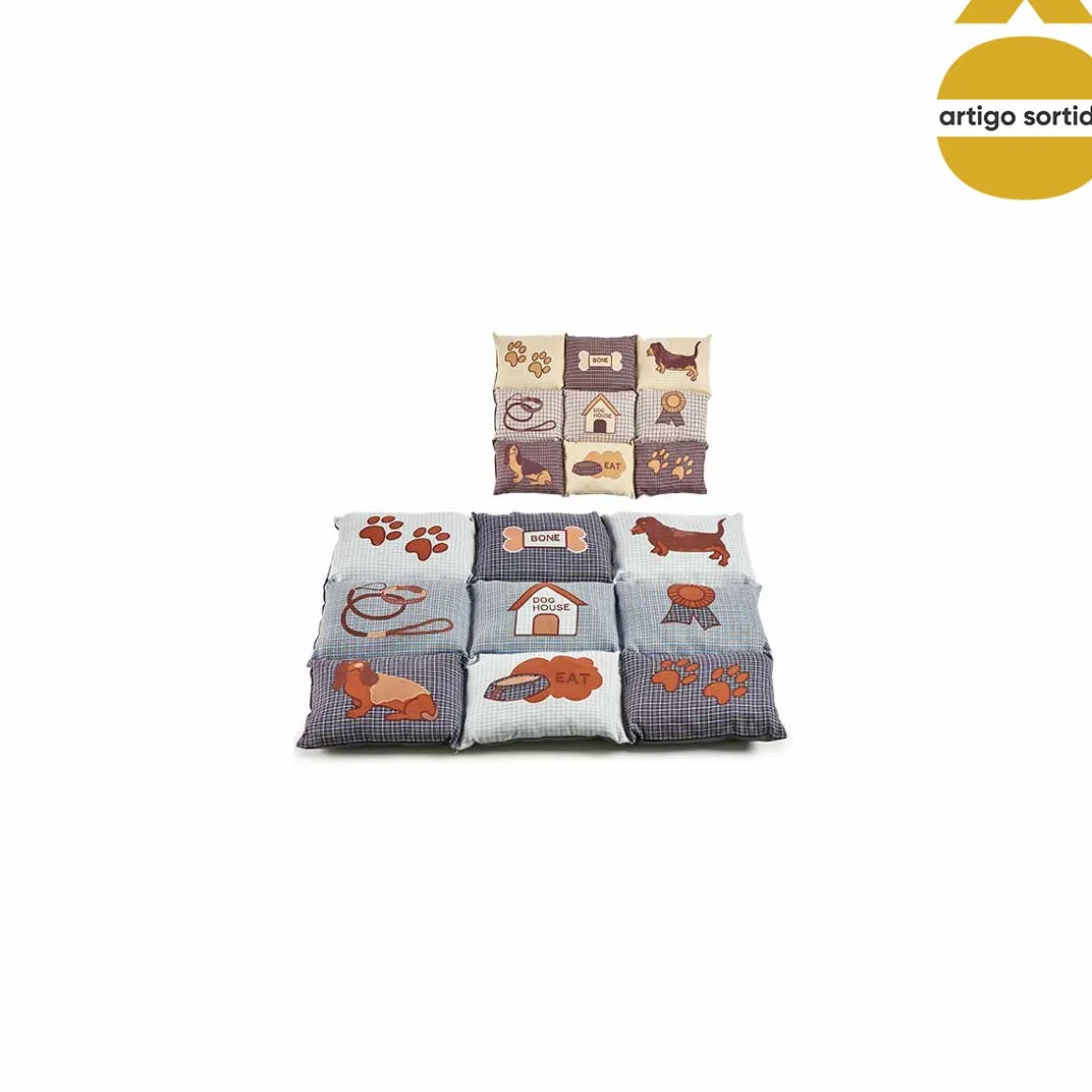 Cama para animal retangular grande