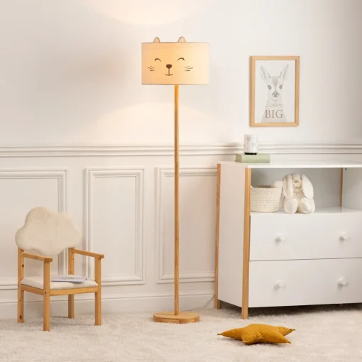 Candeeiro de chão félix branco 152cm