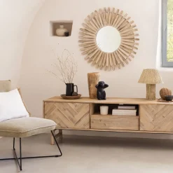 Candeeiro de mesa ADRIA bege em corda