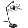 Candeeiro de mesa alara preto 50cm