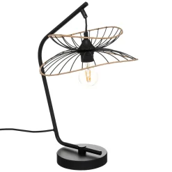 Candeeiro de mesa alara preto 50cm
