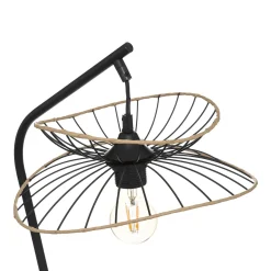 Candeeiro de mesa alara preto 50cm
