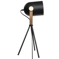 Candeeiro de mesa BIL preto em metal com tripé 45cm