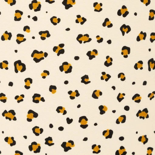 Candeeiro de mesa com padrão leopardo bege e verde