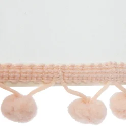 Candeeiro de mesa com pompons 32x18cm