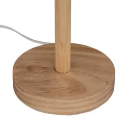 Candeeiro De Mesa Della Bege Em Pinho E Palhinha
