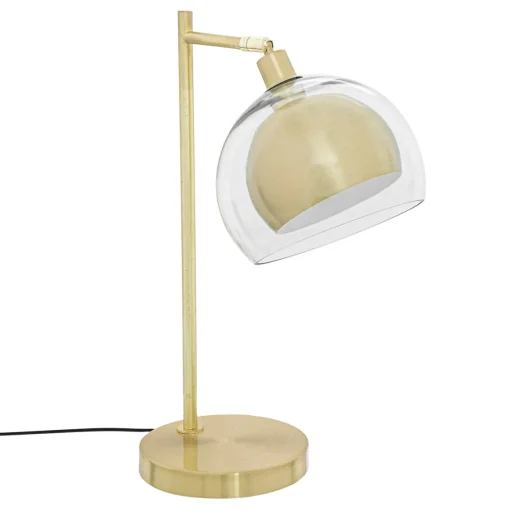 Candeeiro de mesa DOLCE RIVIERA em metal dourado e vidro