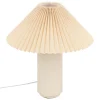 Candeeiro De Mesa Em Cerâmica Branco Talya 30cm