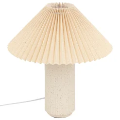 Candeeiro De Mesa Em Cerâmica Branco Talya 30cm