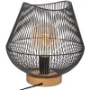 Candeeiro de mesa JENA preto em metal 28cm