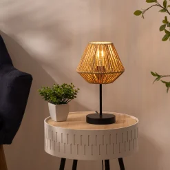 Candeeiro de mesa JILY natural ETNIC em corda