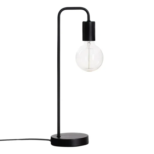 Candeeiro de mesa KELI preto em metal 45cm