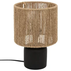 Candeeiro de mesa KOBY preto em cerâmica