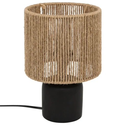 Candeeiro de mesa KOBY preto em cerâmica