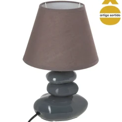 Candeeiro de mesa LENY com 4 pedras em cerâmica