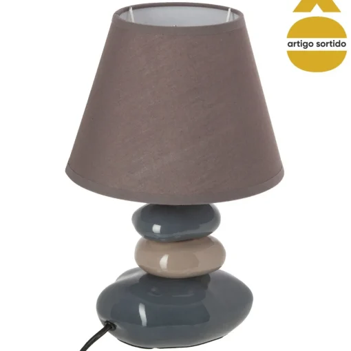 Candeeiro de mesa LENY com 4 pedras em cerâmica