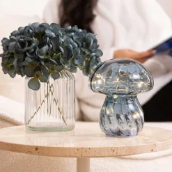 Candeeiro de mesa MALU azul em vidro