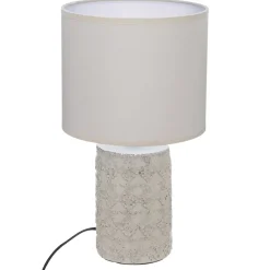 Candeeiro de mesa MELO bege em cerâmica